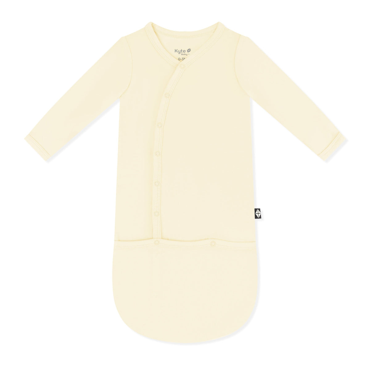 Easy Change Newborn Gown in Chamomile — Chamomile — product view