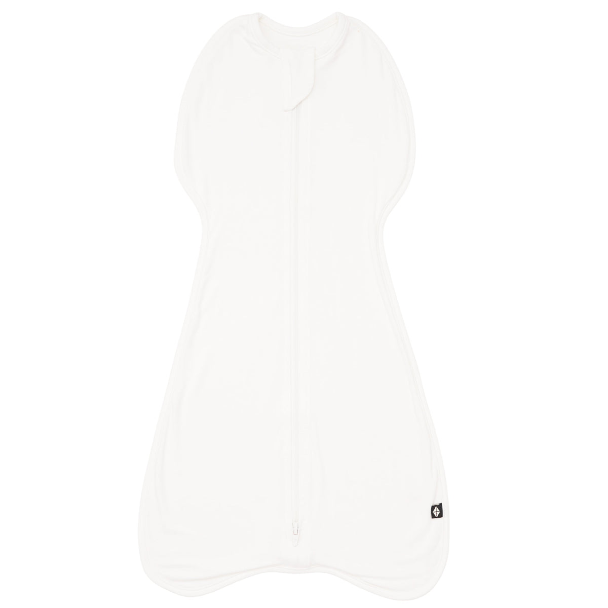 First Nights Zip Swaddle in Cloud — Cloud — product view