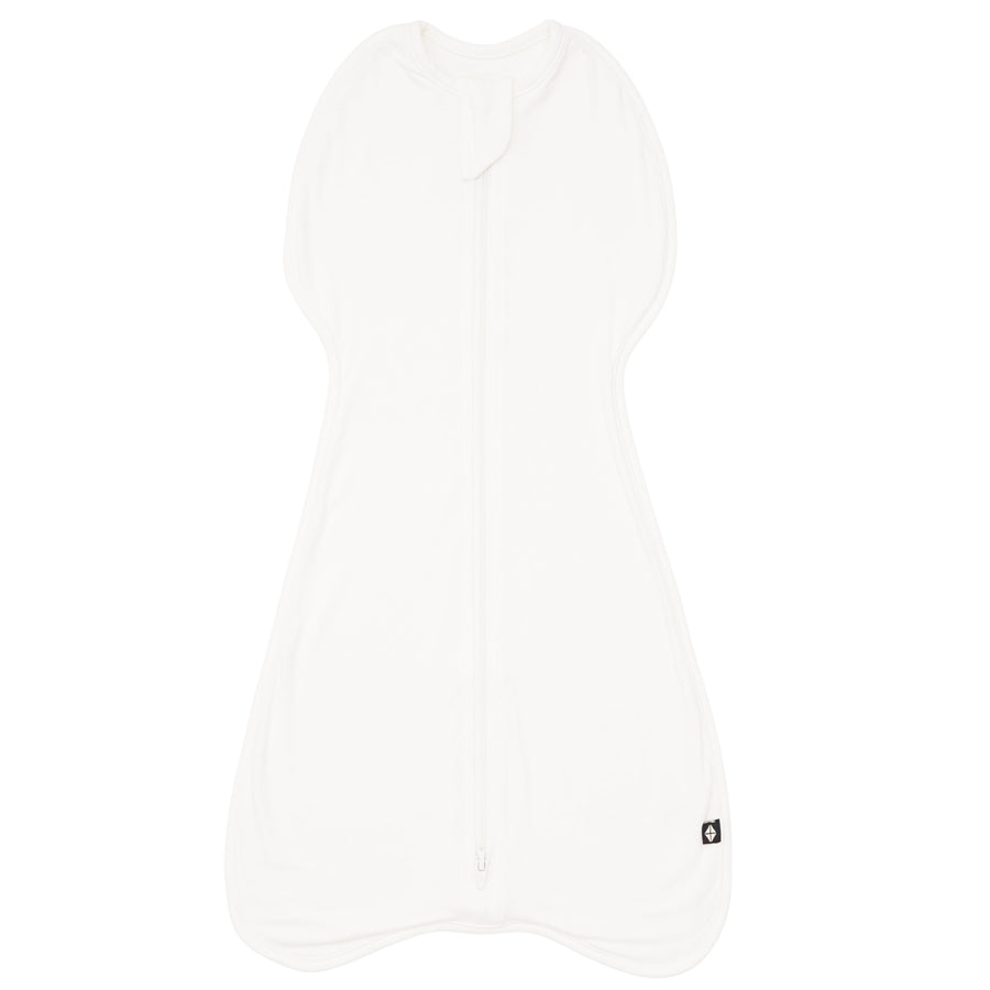 First Nights Zip Swaddle in Cloud — Cloud — product view