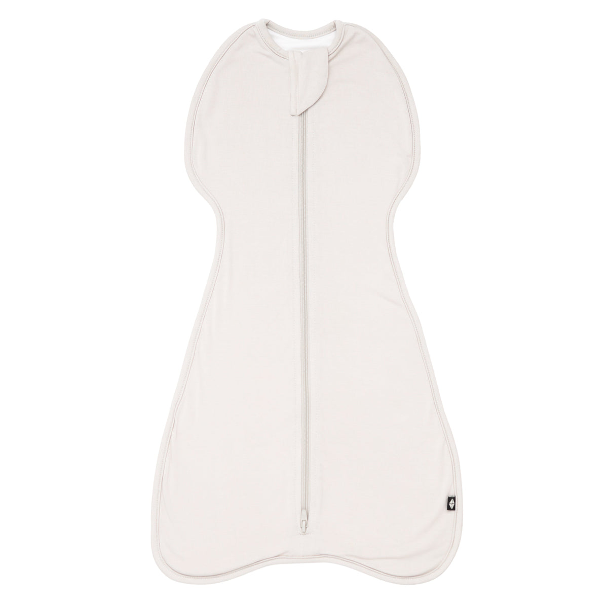 First Nights Zip Swaddle in Oat — Oat — product view