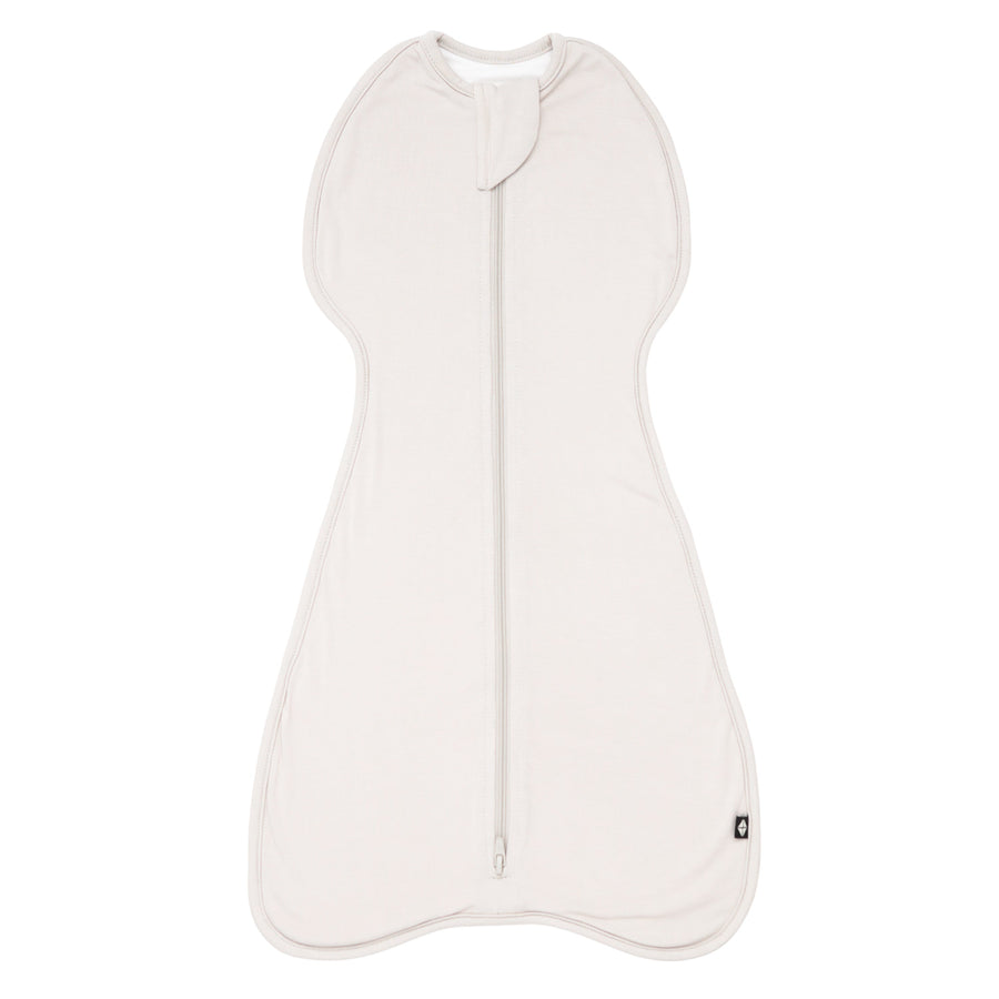 First Nights Zip Swaddle in Oat — Oat — product view