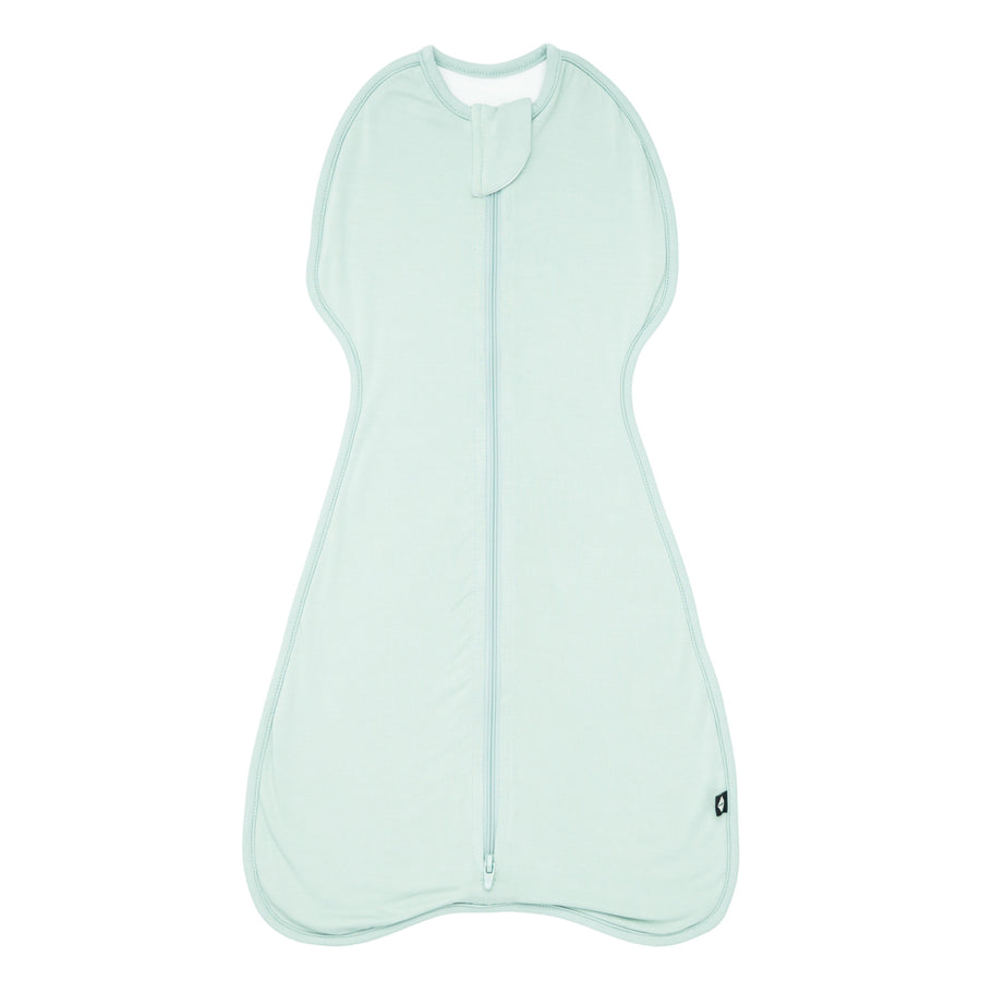 First Nights Zip Swaddle in Sage — Sage — product view