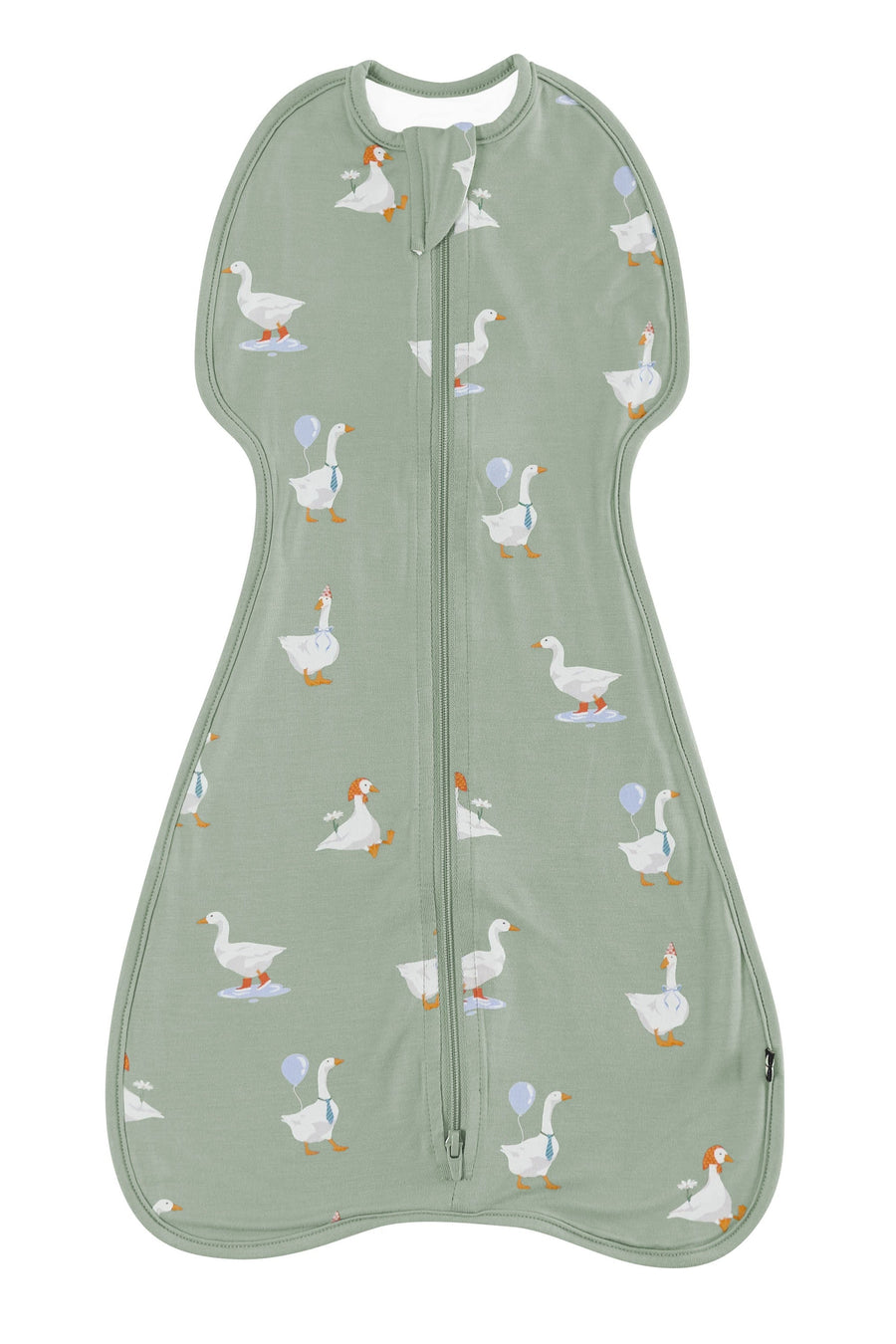 First Nights Zip Swaddle in Silly Goose — Silly Goose — product view