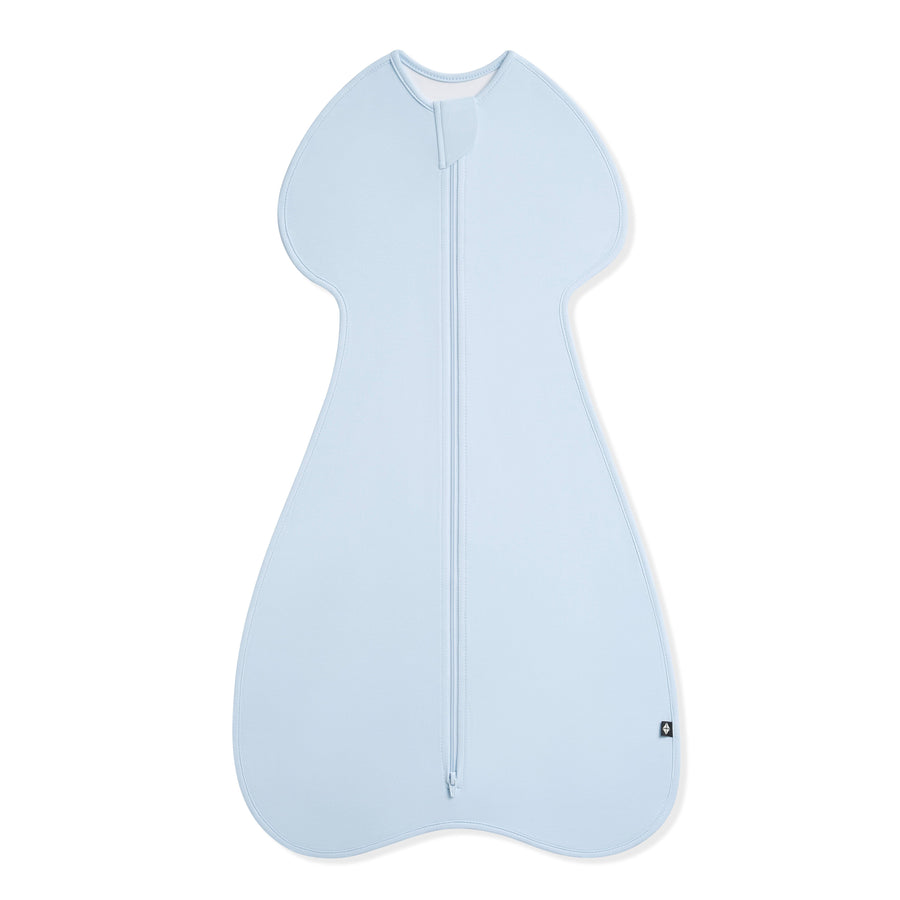 First Nights Zip Swaddle in Breeze — Breeze — product view