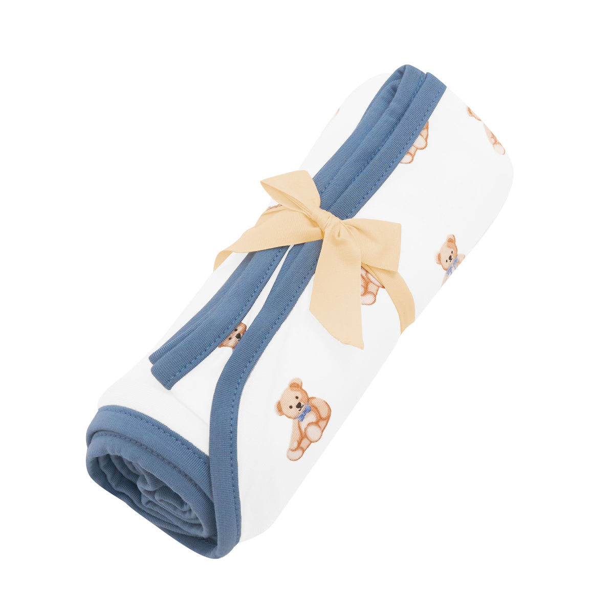 First Cuddles Stretch Swaddle Blanket — Teddy Bear — product view