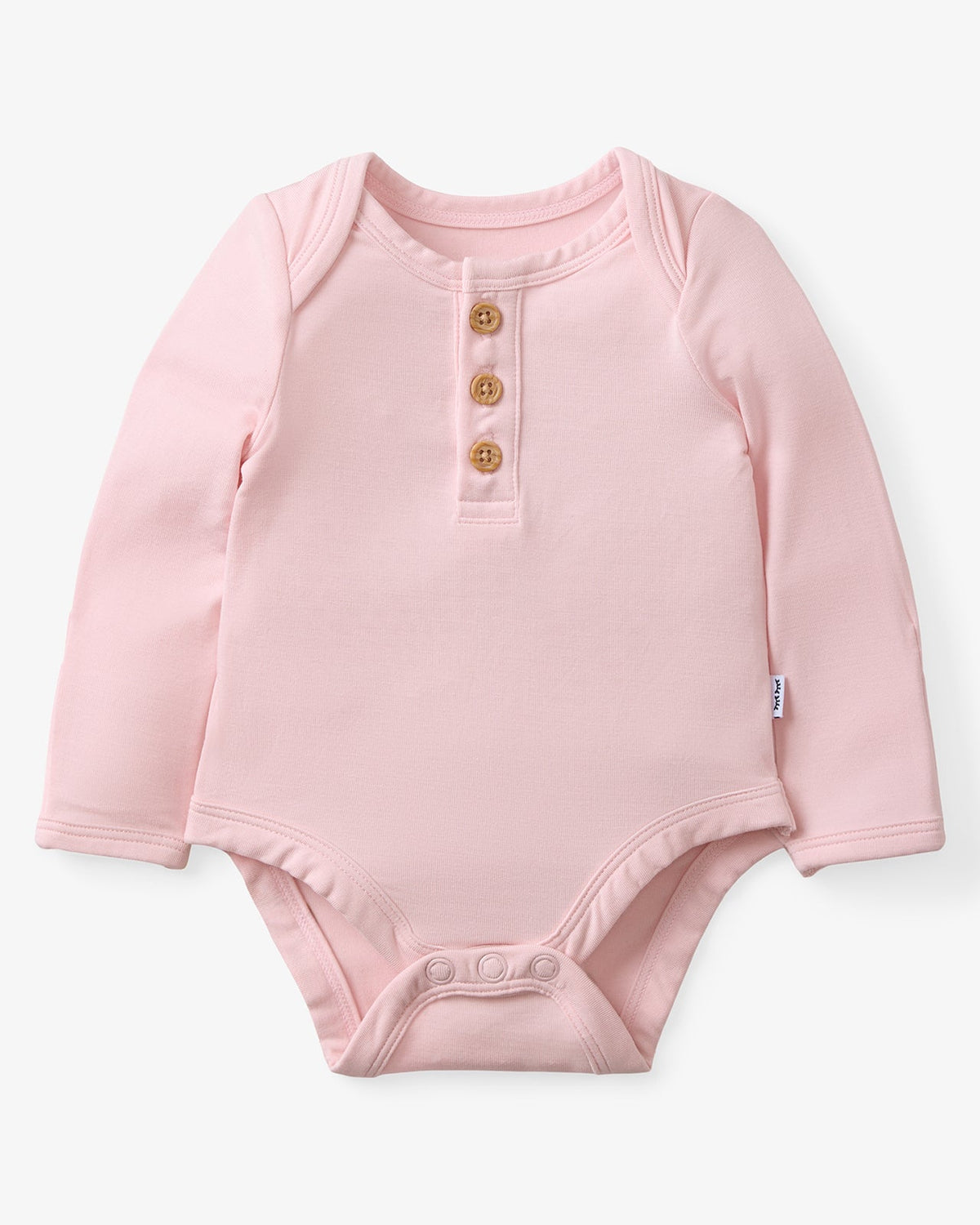Everyday Henley Bodysuit — Prima Pink — product view