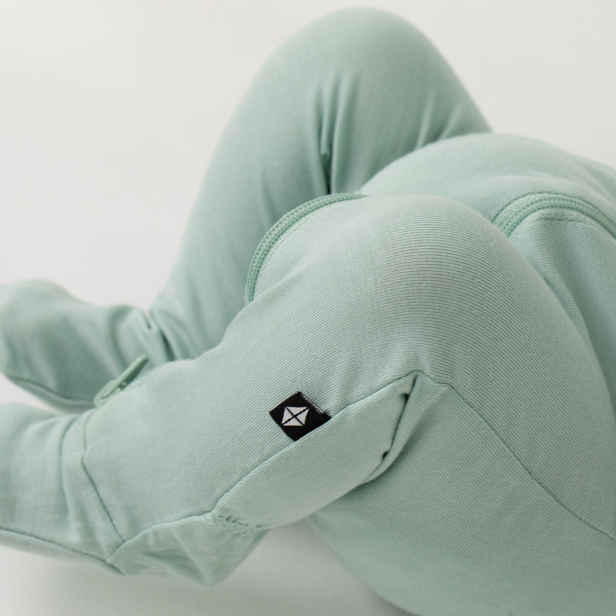 Zippered Footie in Sage
