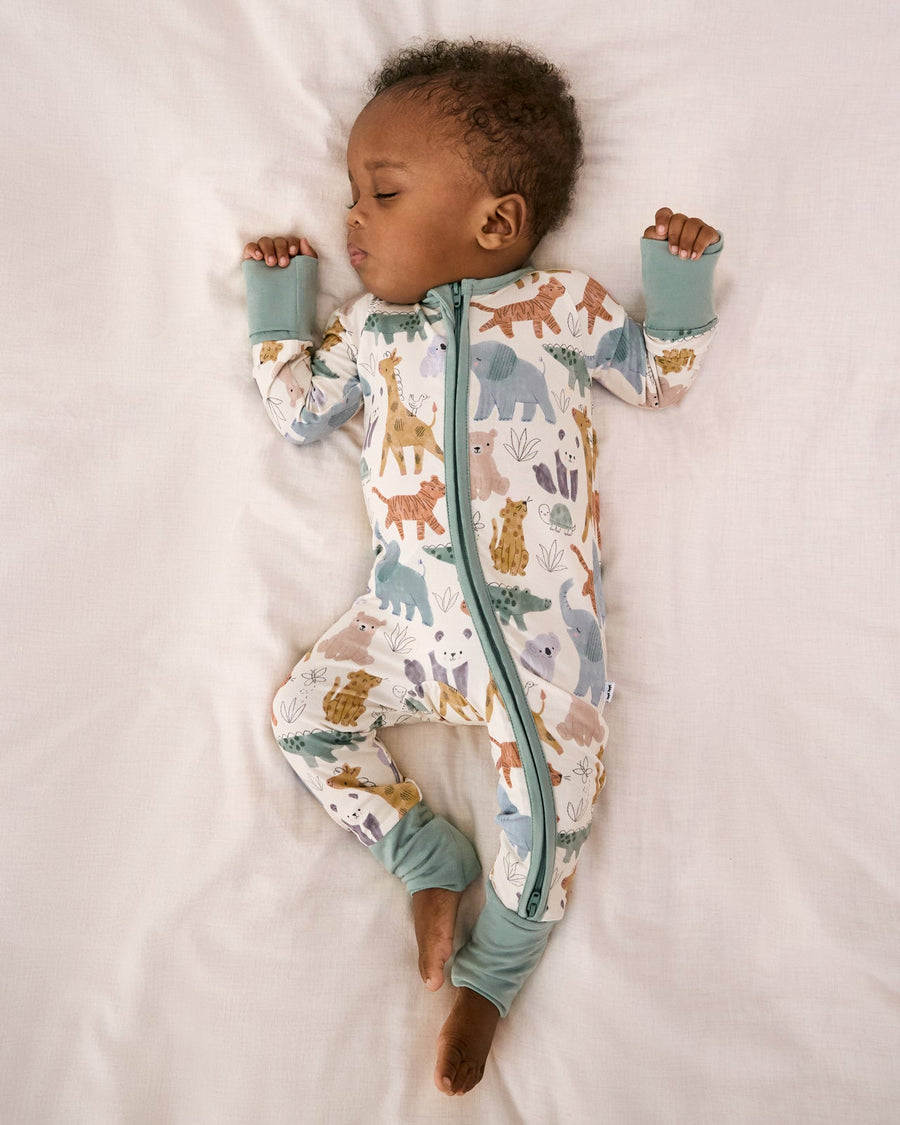 Sweet Safari Zip Sleepsuit
