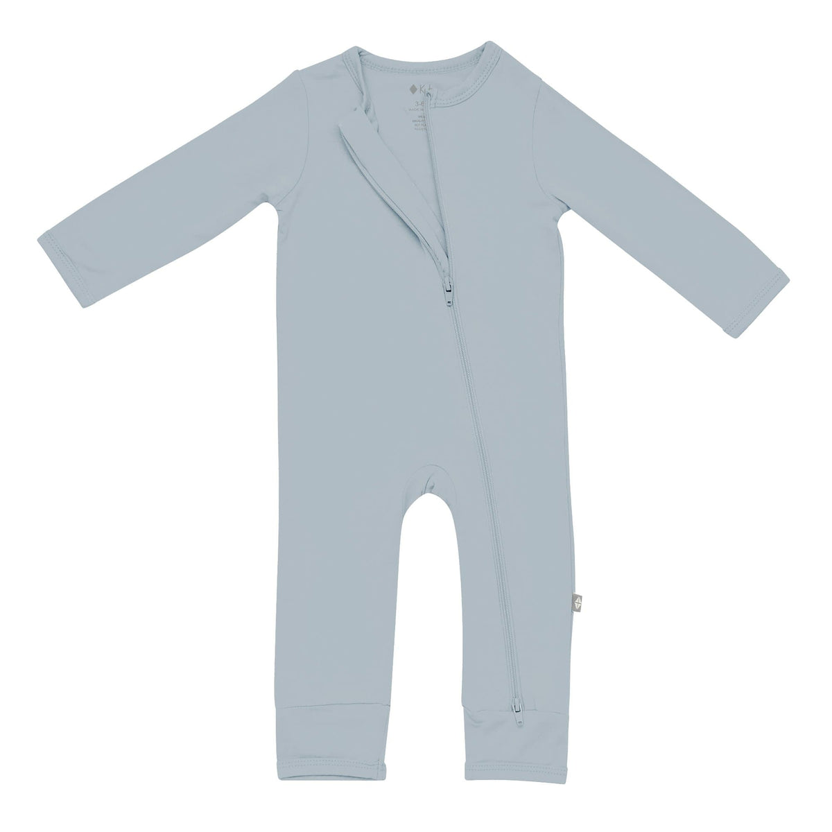 Zippered Romper in Fog