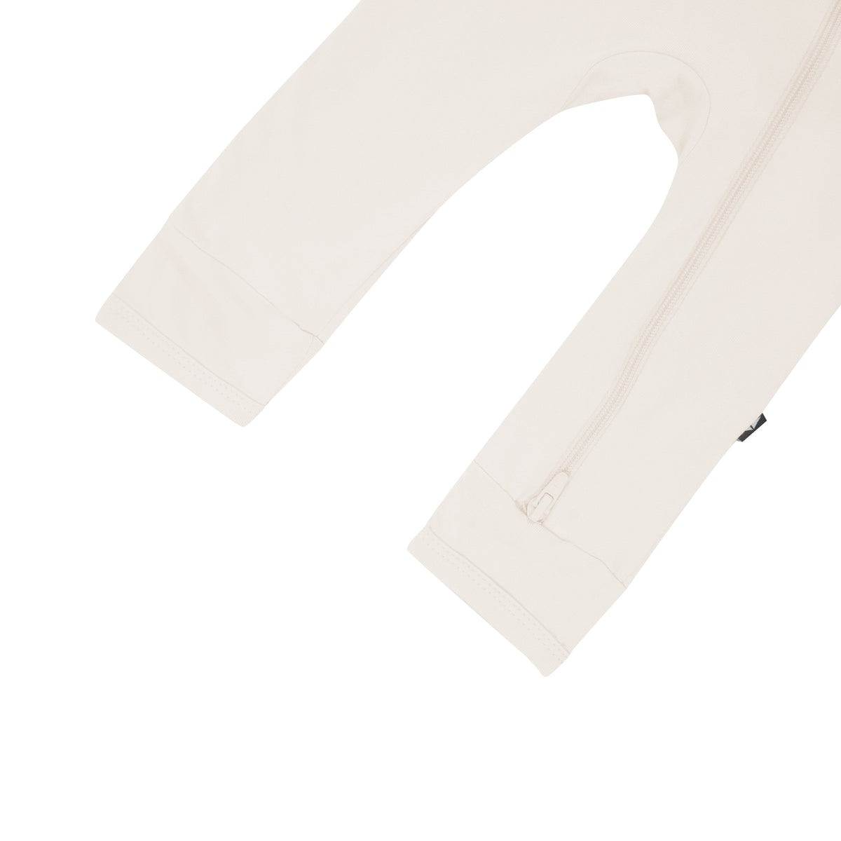 Zippered Romper in Oat