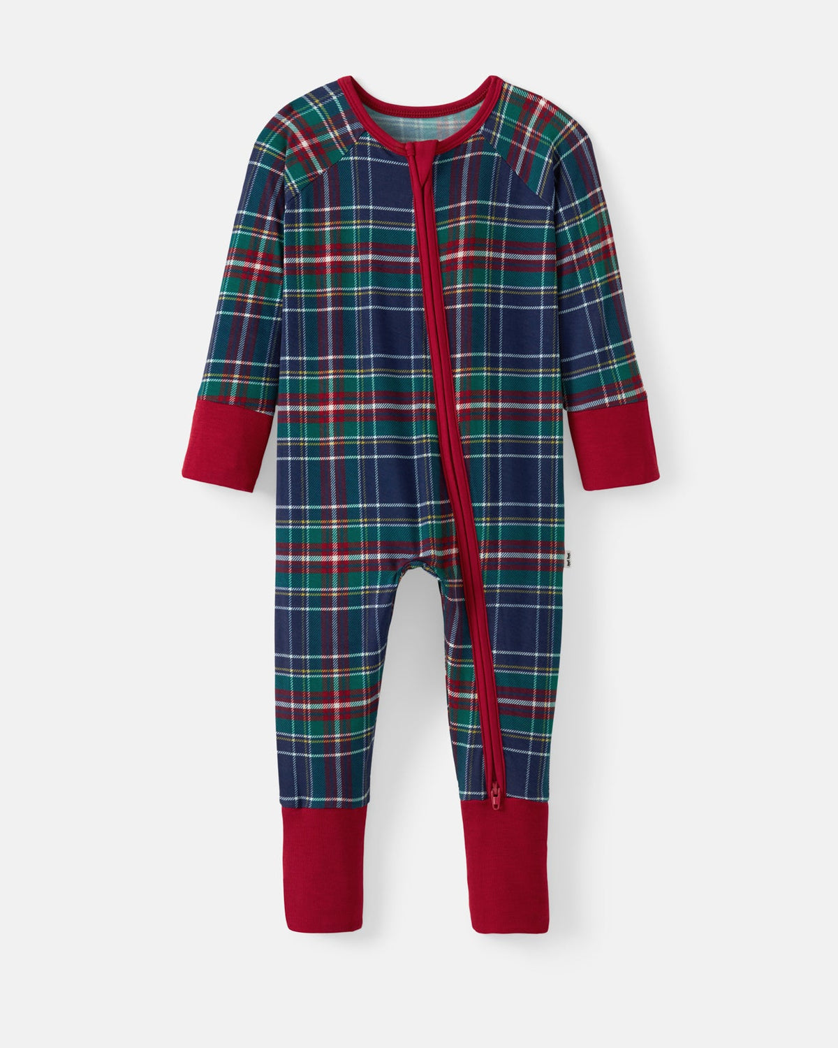 Northern Night Plaid Zip Sleepsuit — product view 2
