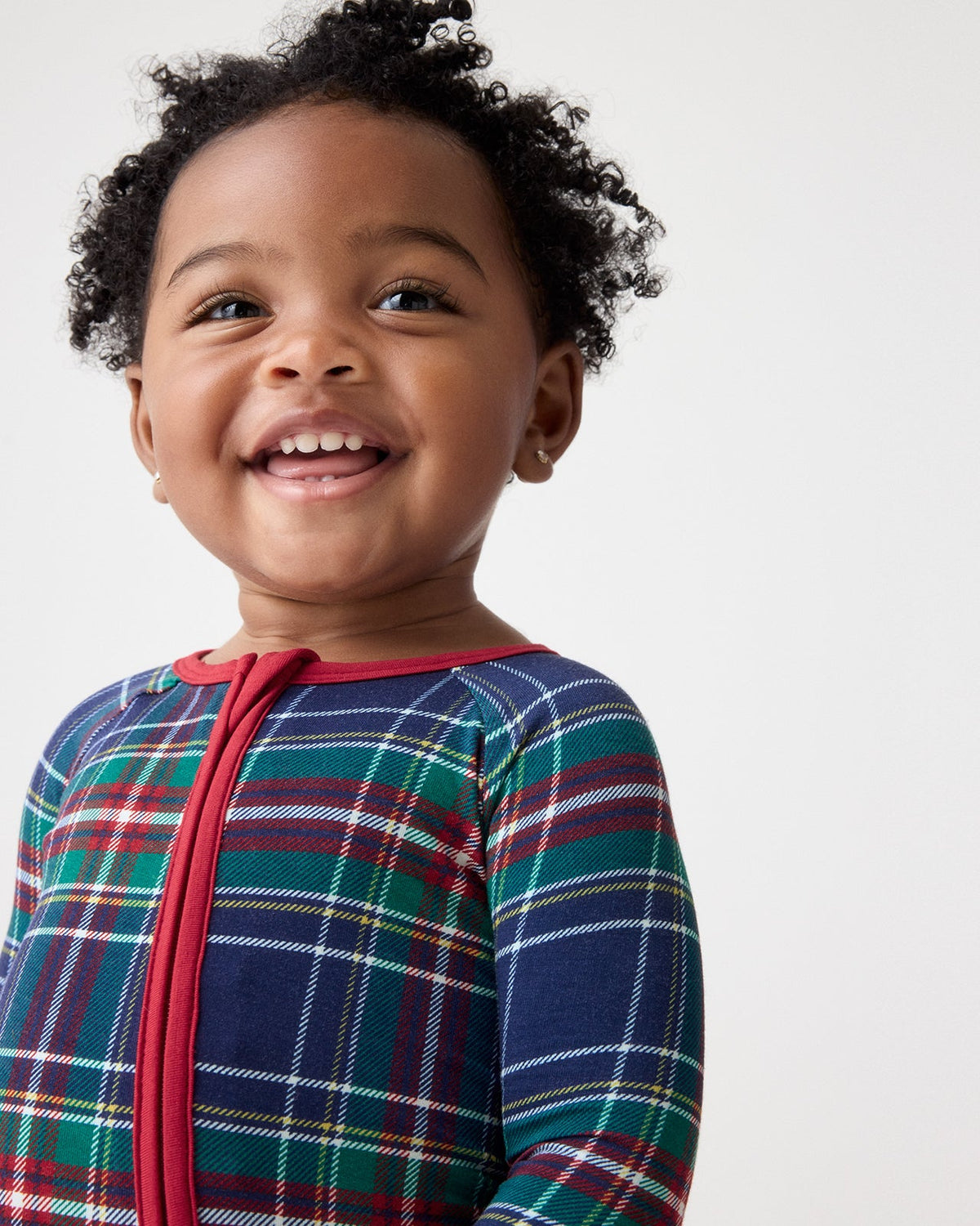 Northern Night Plaid Zip Sleepsuit — product view 3