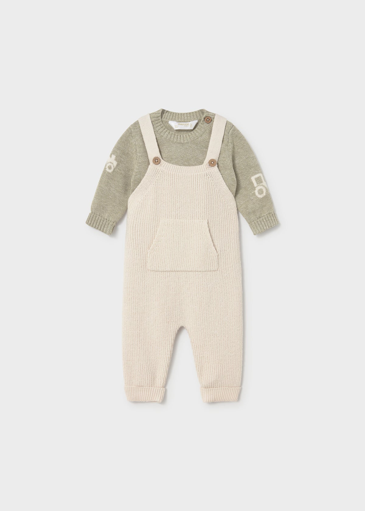 Elio Dungaree and Sweater Set