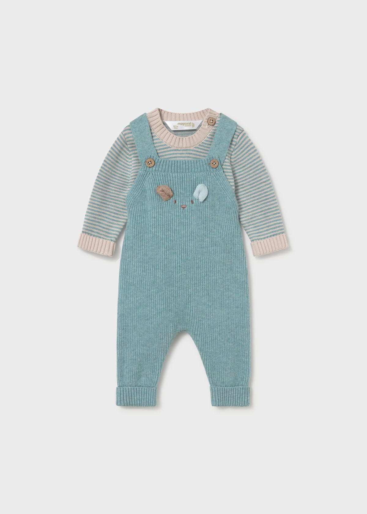 Elio Dungaree and Sweater Set
