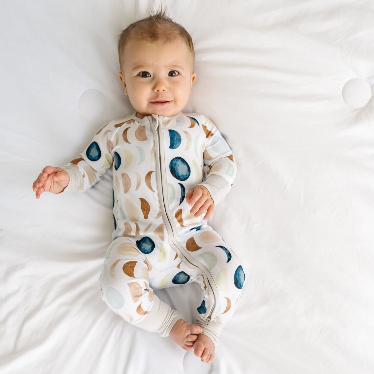 Luna Neutral Zip Sleepsuit