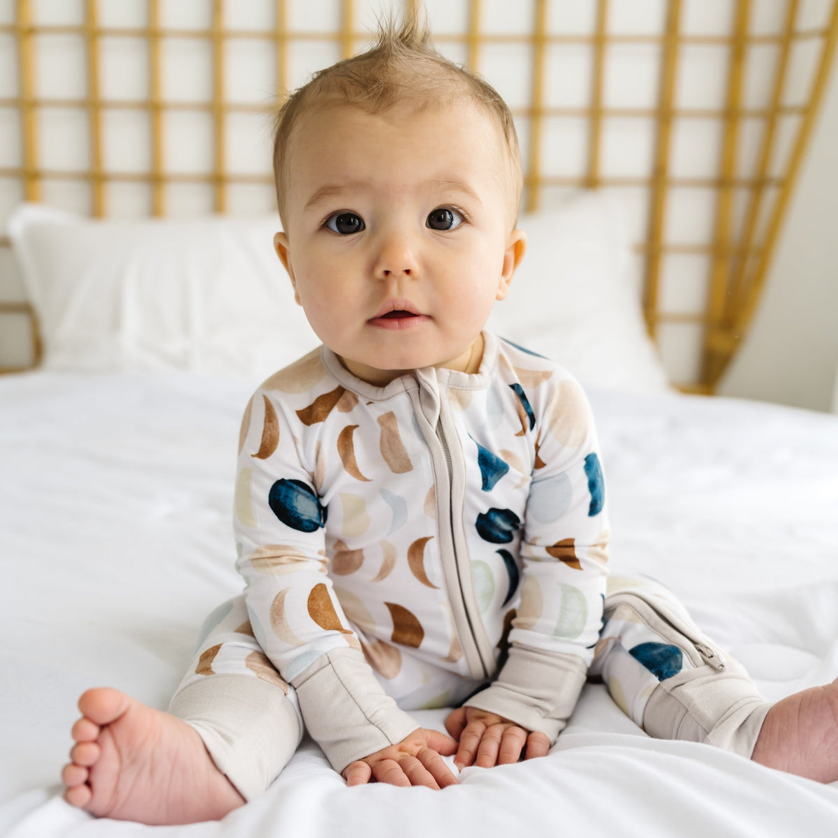 Luna Neutral Zip Sleepsuit